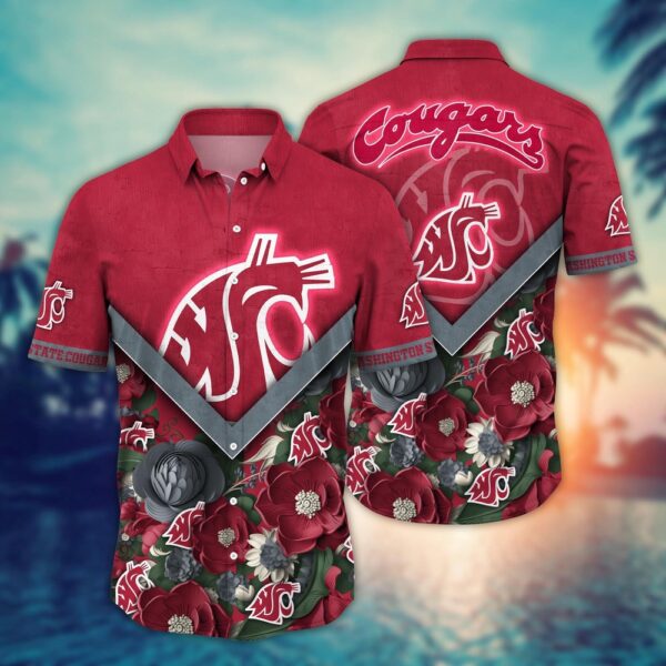 NCAA Washington State Cougars Hawaiian Shirt Tropic Twist For Fans