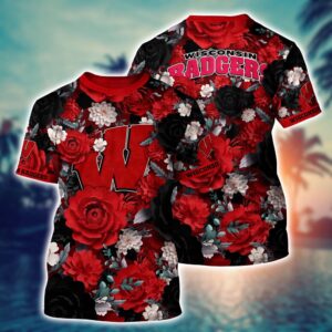 NCAA Wisconsin Badgers 3D T-Shirt…