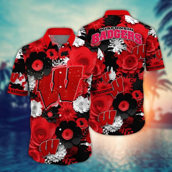 NCAA Wisconsin Badgers Hawaiian Shirt Breeze Through Triumph For Fans