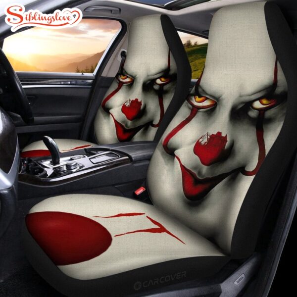 Pennywise Face Halloween Car Seat Covers