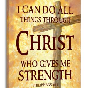 All Things Through Christ Canvas…