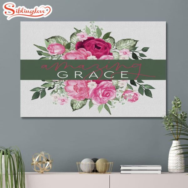 Amazing Grace Canvas Poster Wall Art Decor