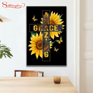 Amazing Grace Sunflower Canvas Art