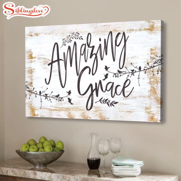 Amazing Grace Wall Art Canvas Poster Decor