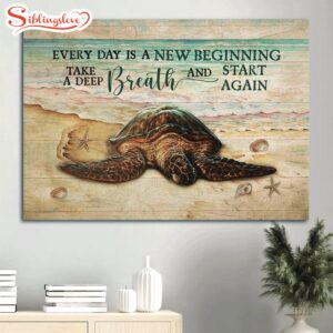 Amazing Turtle Drawing Beach Painting…