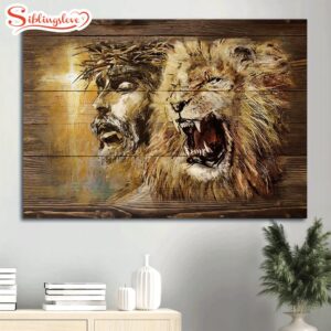 Angry Lion Stunning Jesus Face…