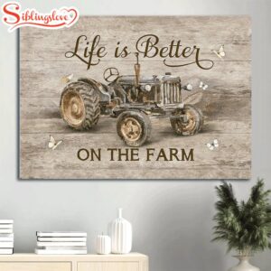 Antique Tractor Farm Drawing White…