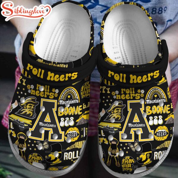 Appalachian State Mountainseers NCAA Sport Clogs Shoes Comfortable For Men Women