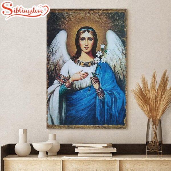 Archangel Gabriel Religious Canvas Poster Wall Art