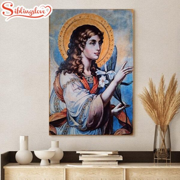 Archangel Gabriel Religious Wall Art Canvas