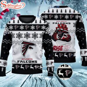 Atlanta Falcons Rise Up Christmas Ugly Sweater