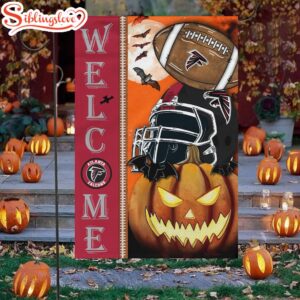 Atlanta Falcons Welcome Halloween House And Garden Flag