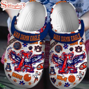 Auburn Tigers Basketball NCAA Sport Clogs Shoes Comfortable For Men Women