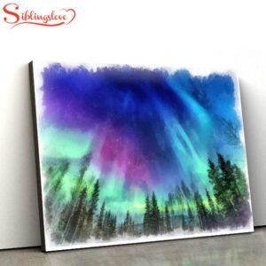 Aurora Painting Canvas Wall Art