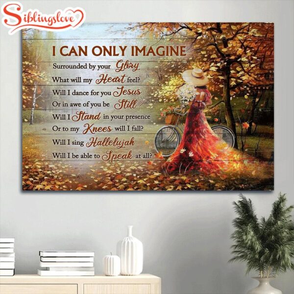 Autumn Season Autumn Forest Beautiful Woman Canvas I Can Only Imagine Canvas Wall Art