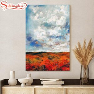 Autumn Sky Painting Canvas Wall…