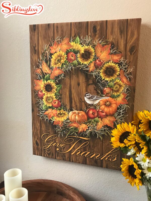 Autumn Wreath Canvas Wall Art