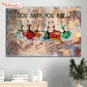 Ballerina Painting Canvas God Says…