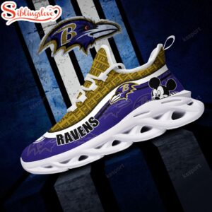 Baltimore Ravens NFL Football Team Max Soul Shoes Gift For Men Women