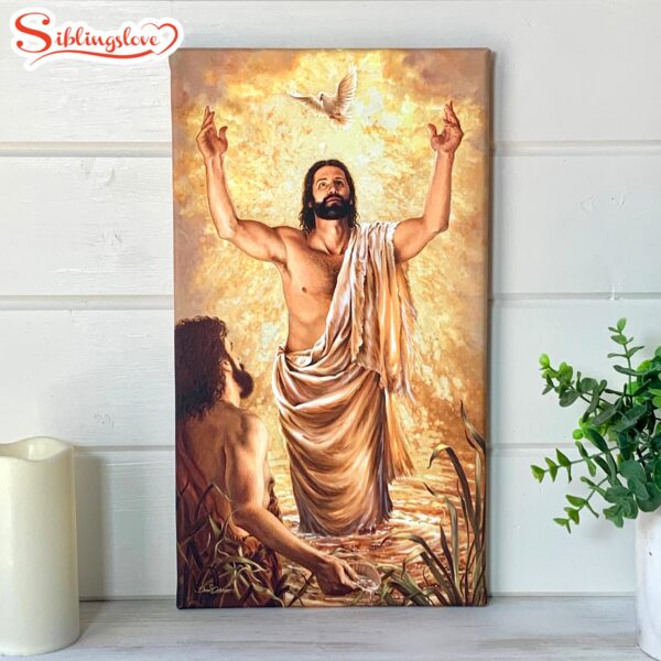 Baptism Of Jesus Canvas Wall Art