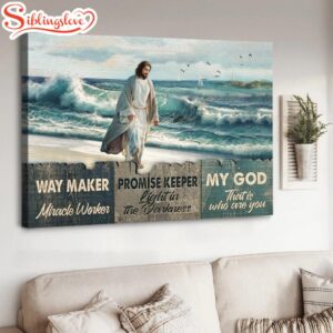 Beach Painting Walking With Jesus…