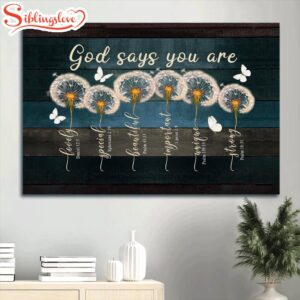 Beautiful Dandelion Butterfly Canvas God…