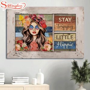 Beautiful Girl Flower Crown Canvas…