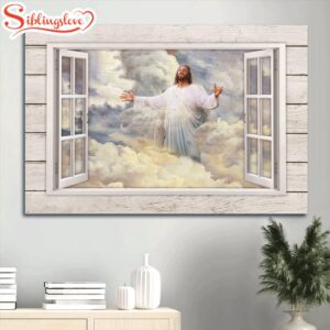 Beautiful Heaven Jesus Painting Vintage…