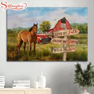 Beautiful Horse Drawing Red House…