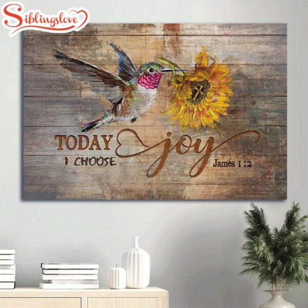 Beautiful Hummingbird Painting Amazing Sunflower Today I Choose Joy