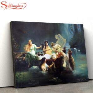 Beautiful Nymphes Oil Painting Canvas…