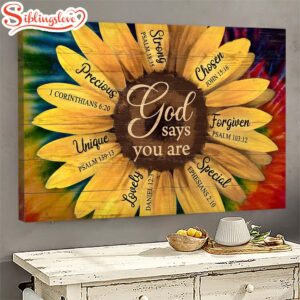 Beautiful Sunflower God Says You…