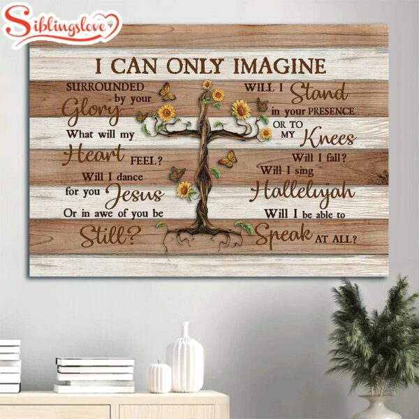 Beautiful Tree Butterfly I Can Only Imagine Canvas Wall Art