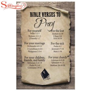 Bible Verse To Pray Canvas…