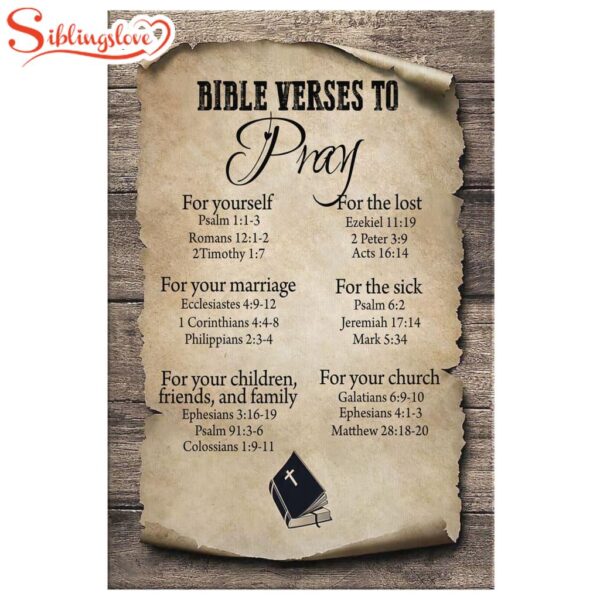 Bible Verse To Pray Canvas Wall Art Prints