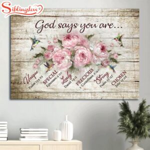 Bible Verse Watercolor Hummingbird Pink…