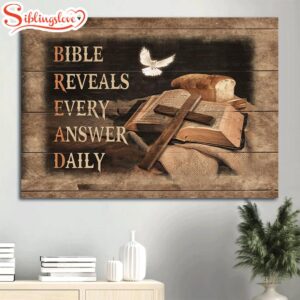 Big Cross Bible Painting White…