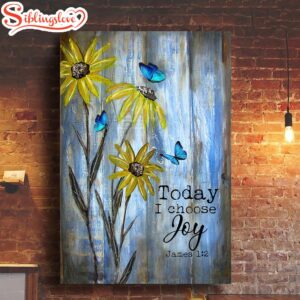 Blue Butterfly Sunflower Still Painting…