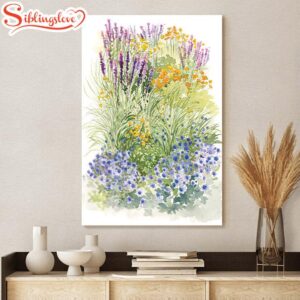 Blues Garden Canvas Print Wall…