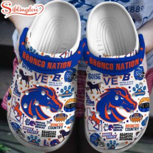 Boise State Broncos NCAA Sport Clogs Shoes Comfortable For Men Women