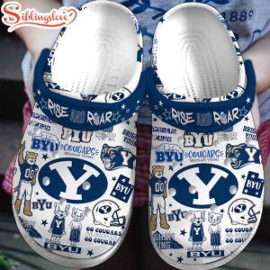 BYU Cougars NCAA Sport Clogs Shoes Comfortable For Men Women