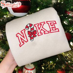 Candy Cane Christmas Women Embroidered…