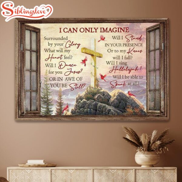 Cardinal I Can Only Imagine Canvas Wall Art