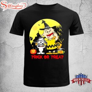 Charlie Brown With Snoopy Trick Or Treat Halloween Unisex T-Shirt