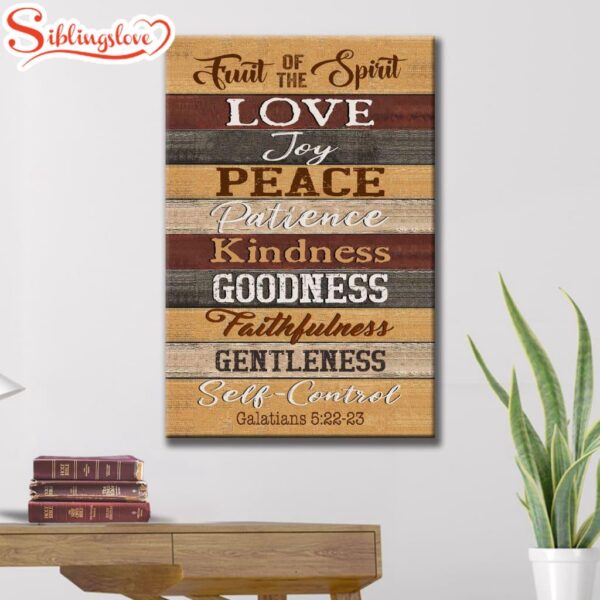 Christian Galatians 522-23 Fruit Of The Spirit Canvas Art