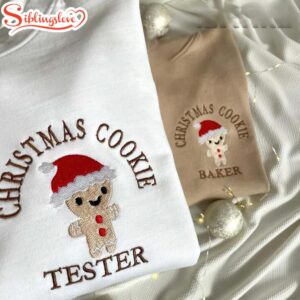 Christmas Cookie Baker Gingerbread Women Embroidered Sweatshirt Gift