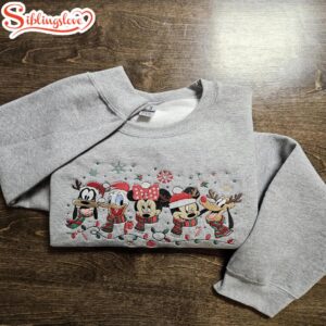 Christmas Mickey And Friends Embroidered…