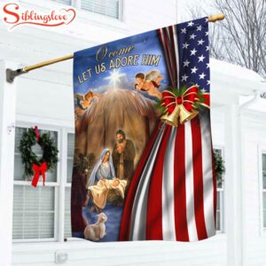 Christmas Nativity Of Jesus Garden House Flag Gift For God Lovers