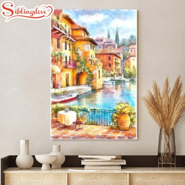 Cityscape Painting Canvas Wall Art Decor