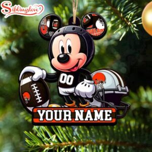 Cleveland Browns Mickey Disney Christmas…